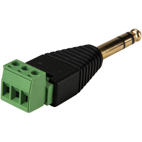 Main product image for 1/4" Stereo Male to Screw Terminal Connector 090-112